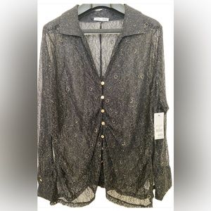 NWT Dex Sheer Lace Top Size 3X